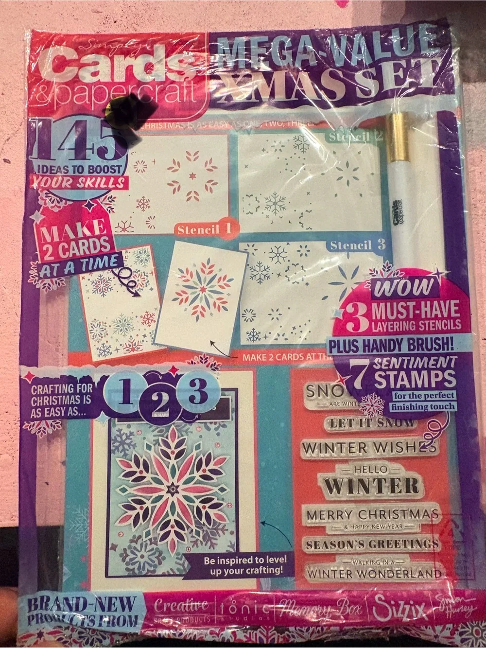 BN UNOPENED STAMPS CHRISTMAS MAGAZINE CRAFTS